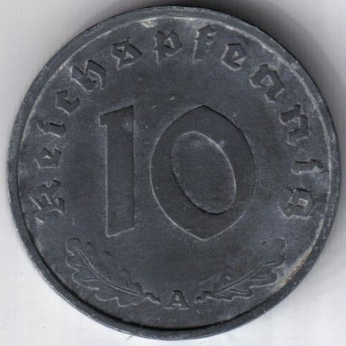 5 Reichs pfennig 1943 A líc